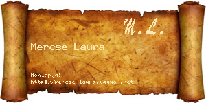 Mercse Laura névjegykártya