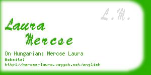 laura mercse business card